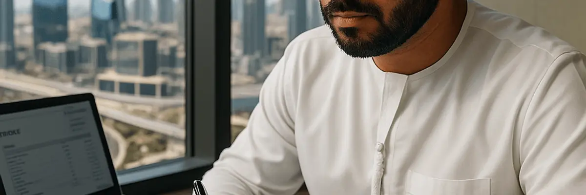 Illustration of accounts receivable management for the accounting and tax services sector for micro businesses in Dubai
