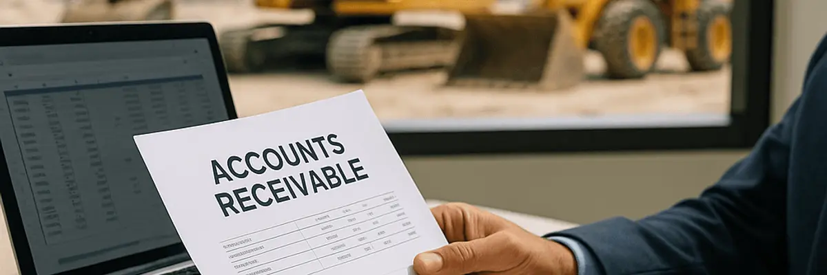 Illustration of accounts receivable management for the construction equipment suppliers sector for micro businesses in Dubai