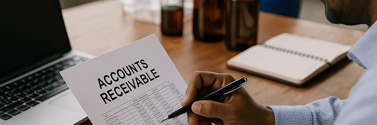 Illustration of accounts receivable management for the chemicals sector for micro businesses in Mumbai