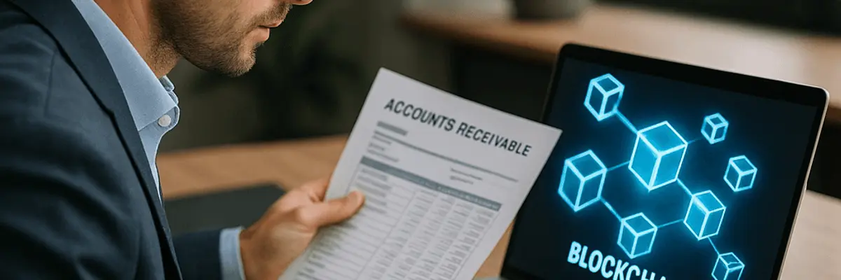 Illustration of accounts receivable management for the blockchain technology sector for the payroll team