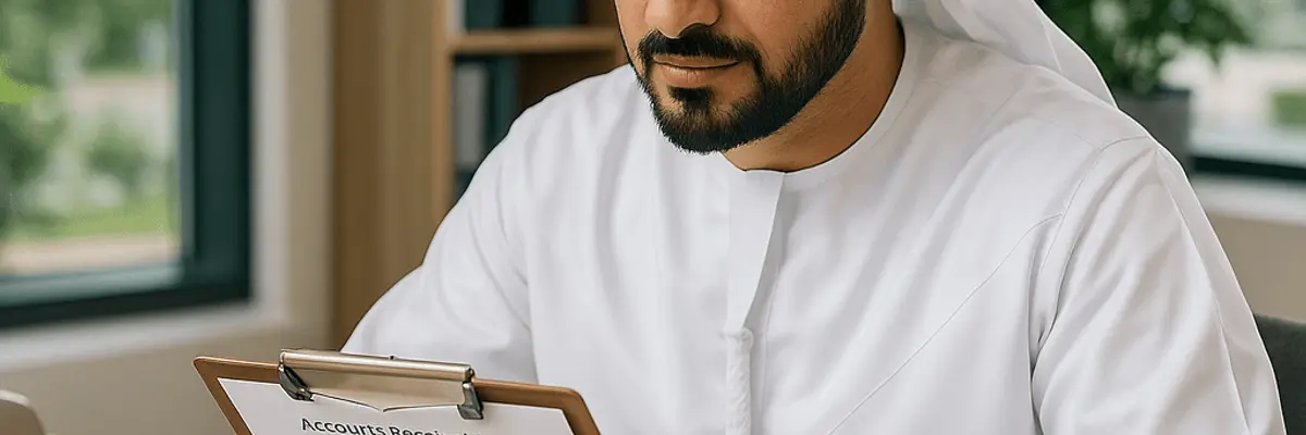 Illustration of accounts receivable management for the accounting and tax services sector for scale up in Abu Dhabi