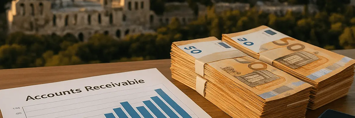 Illustration of accounts receivable management for scale up in Athens