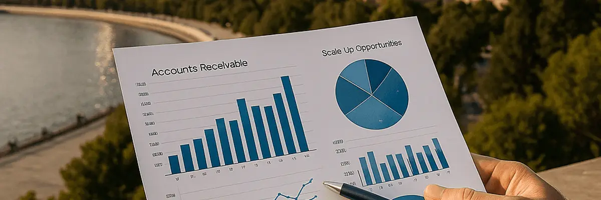 Illustration of accounts receivable management for scale up in Baku