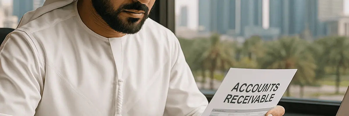 Illustration of accounts receivable management for small businesses in Abu Dhabi