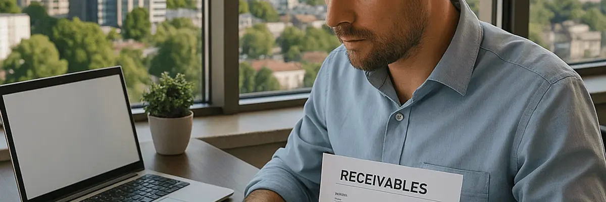 Illustration of accounts receivable management for small businesses in Almaty