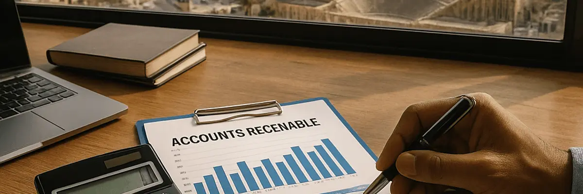 Illustration of accounts receivable management for small businesses for the business owners in Amman