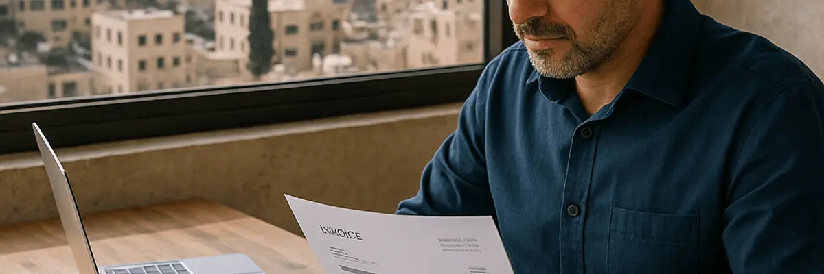 Illustration of accounts receivable management for small businesses for the founders in Amman