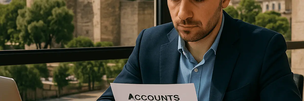 Illustration of accounts receivable management for small businesses in Baku