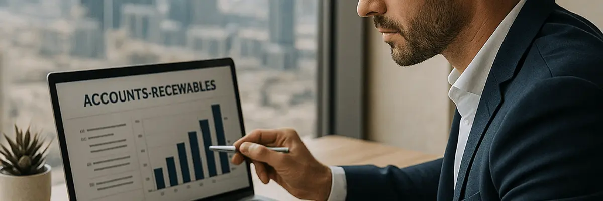 Illustration of accounts receivable management for small businesses in Dubai