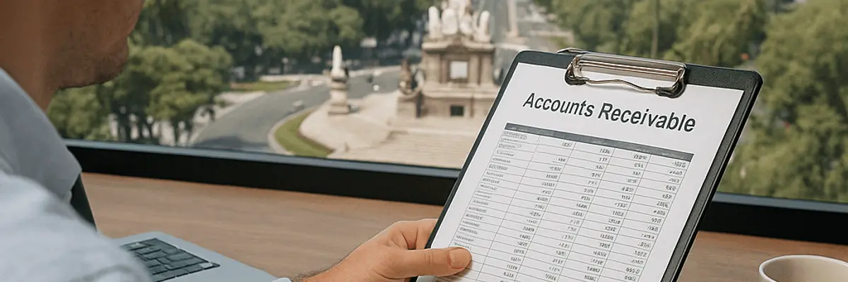 Illustration of accounts receivable management for small businesses in Mexico City