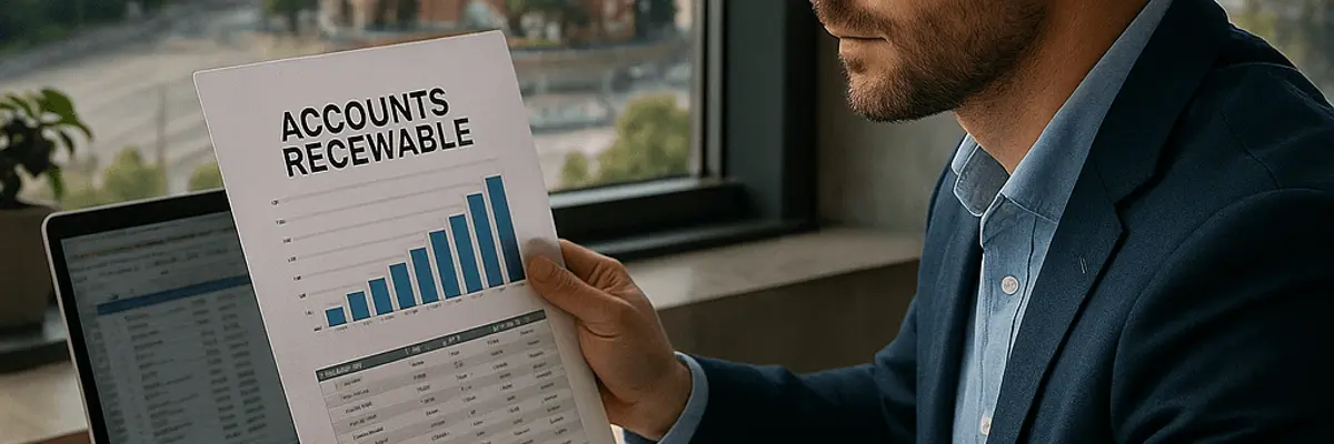 Illustration of accounts receivable management for small businesses for the founders in Moscow