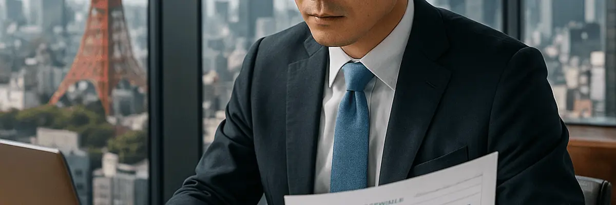 Illustration of accounts receivable management for small businesses in Tokyo