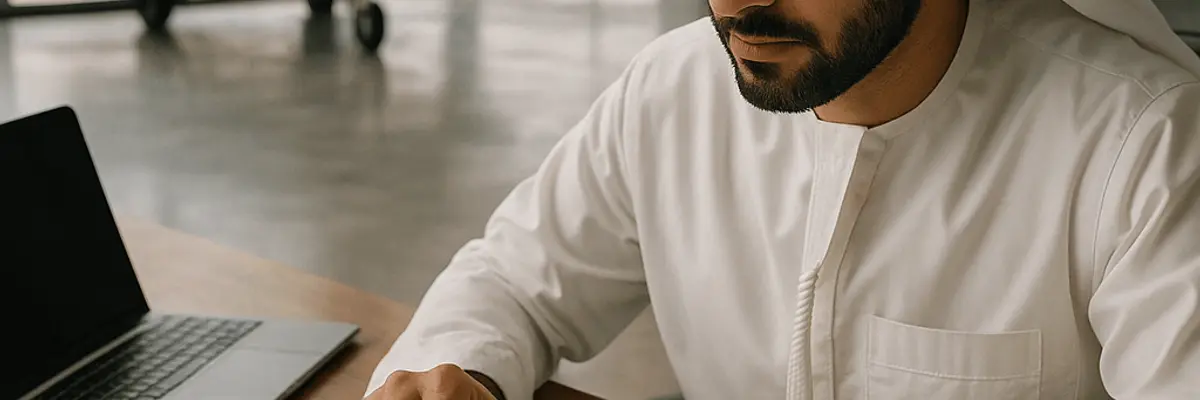 Illustration of accounts receivable management for the aerospace and defense sector for startup in Abu Dhabi