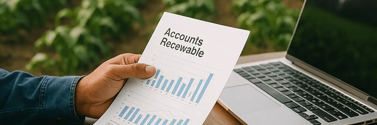 Illustration of accounts receivable management for the agriculture and agribusiness sector for startup in Ahvaz