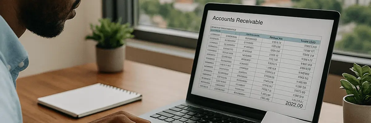 Illustration of accounts receivable management for startup for the payroll team in Almaty