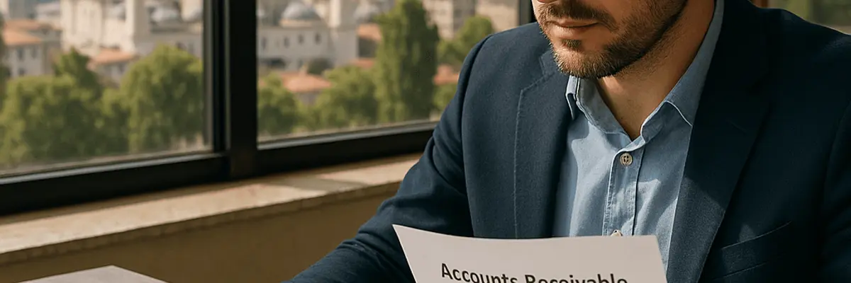 Illustration of accounts receivable management for startup in Ankara
