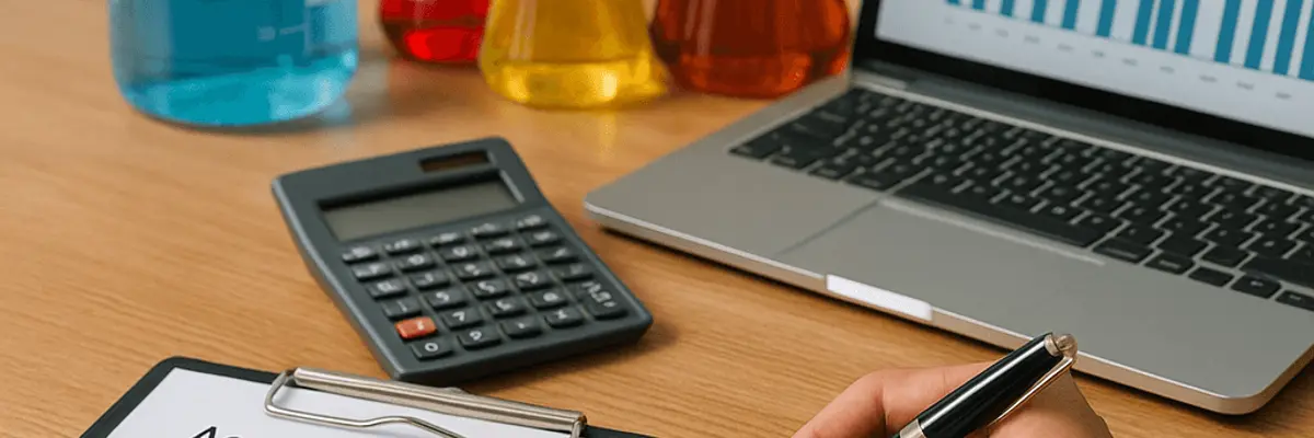 Illustration of accounts receivable management for the chemical distribution sector for startup