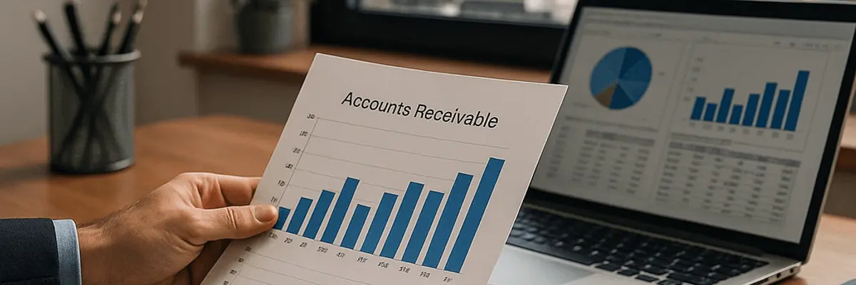 Illustration of accounts receivable management for the accounting and tax services sector for startup in London