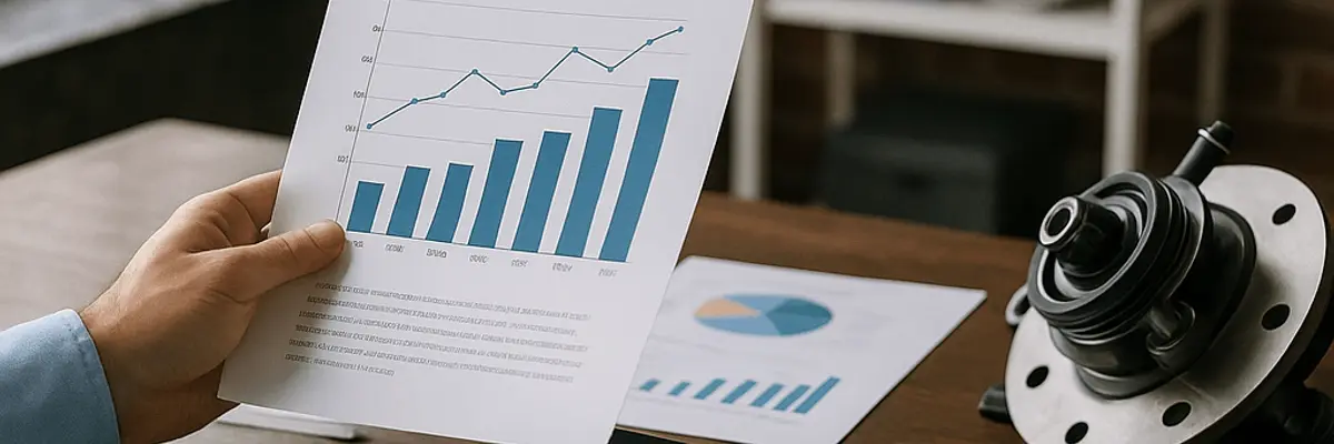 Illustration of accounts receivable management for the automotive parts and accessories sector for startup in London