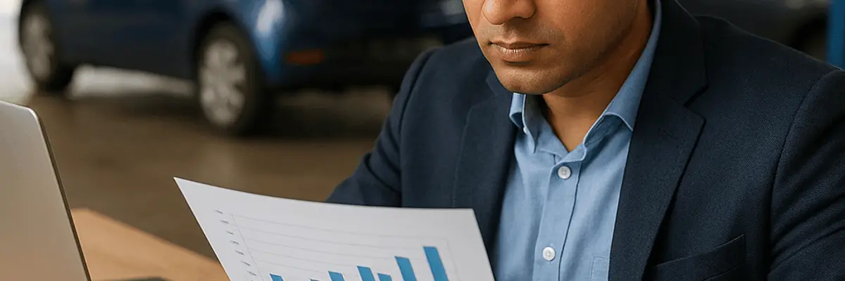 Illustration of accounts receivable management for the automotive sector for startup in Mumbai