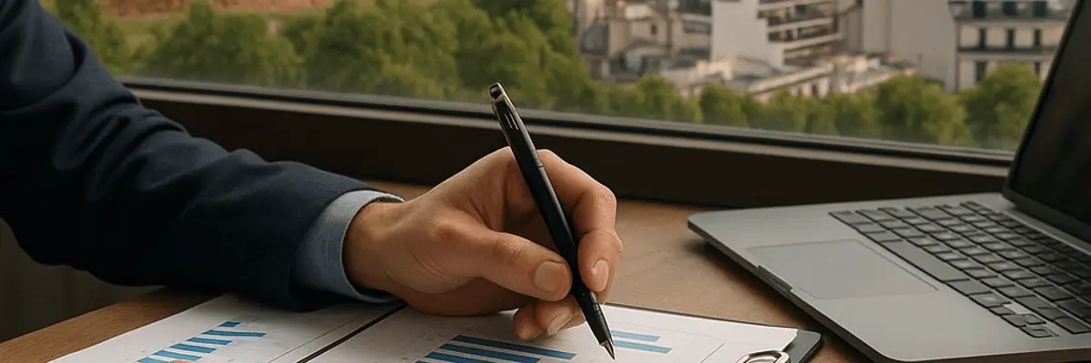 Illustration of accounts receivable management for the biofuel and biomass sector for startup in Paris