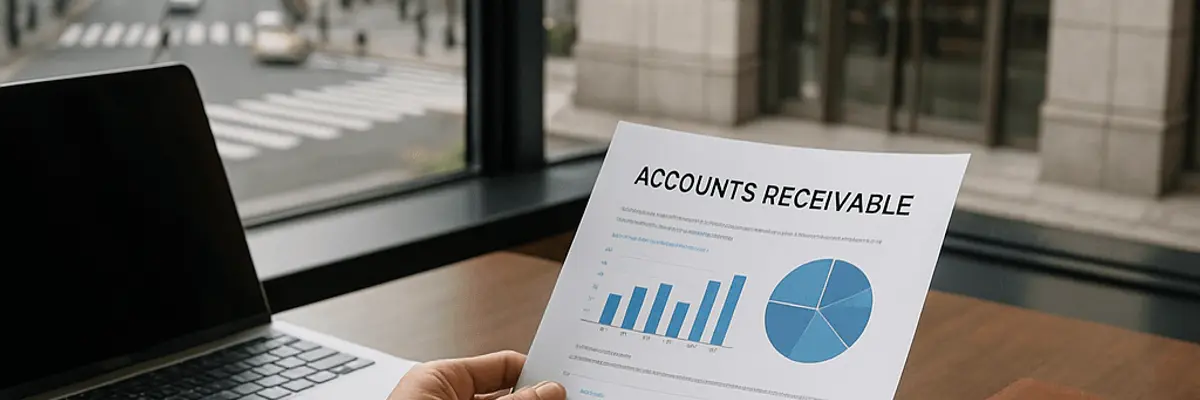 Illustration of accounts receivable management for the banking and lending services sector for startup in Tokyo