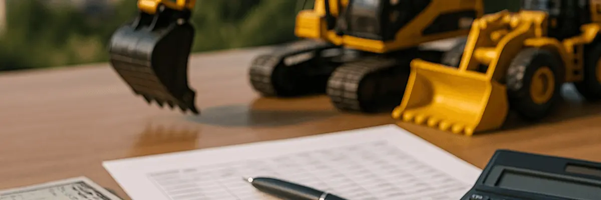 Illustration of business financing for the construction equipment suppliers sector in Abha
