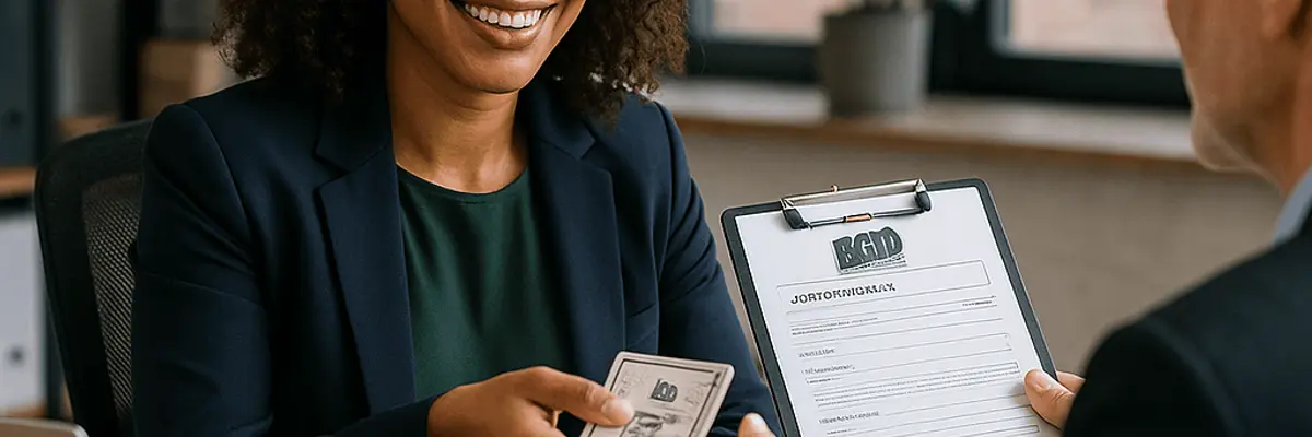 Illustration of business financing for the banking and lending services sector for the accounts payable team