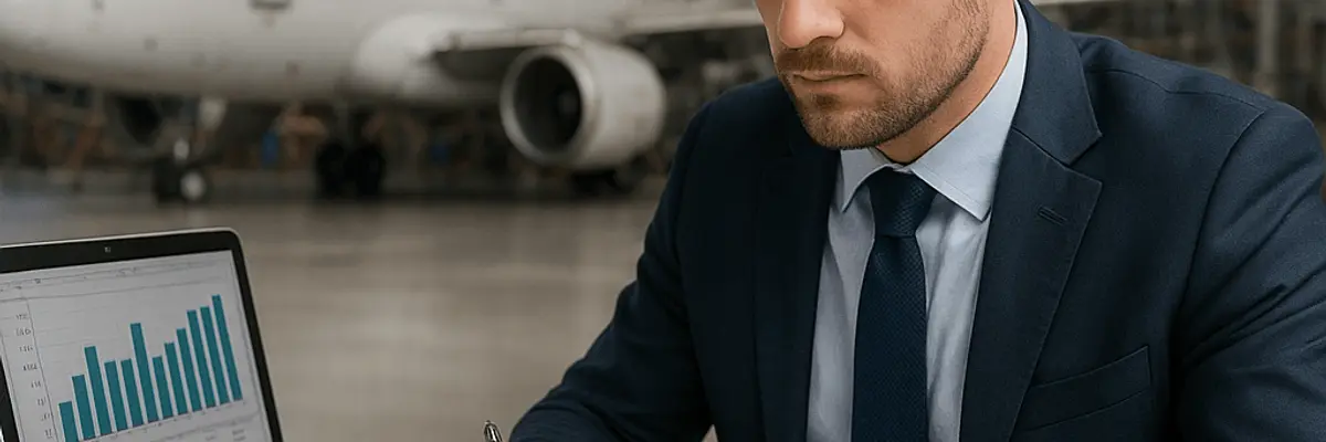 Illustration of business financing for the aerospace and defense sector for the accounts receivable team