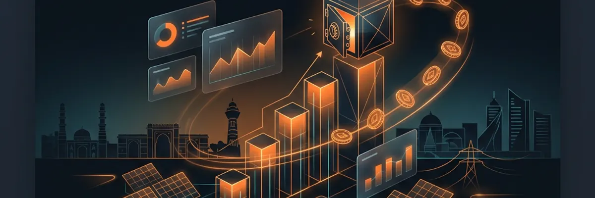 Illustration of business financing for the solar energy sector for the accountants in Ahmedabad