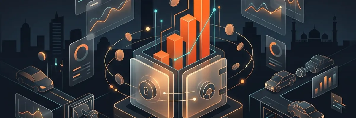 Illustration of business financing for the automotive sector in Ahmedabad