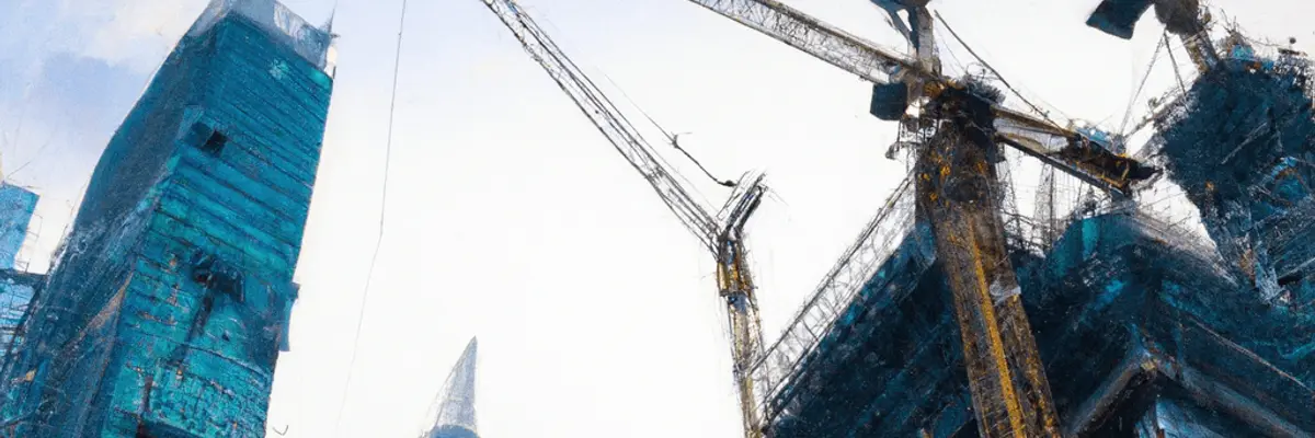 Illustration of business financing for the construction sector in Ahmedabad