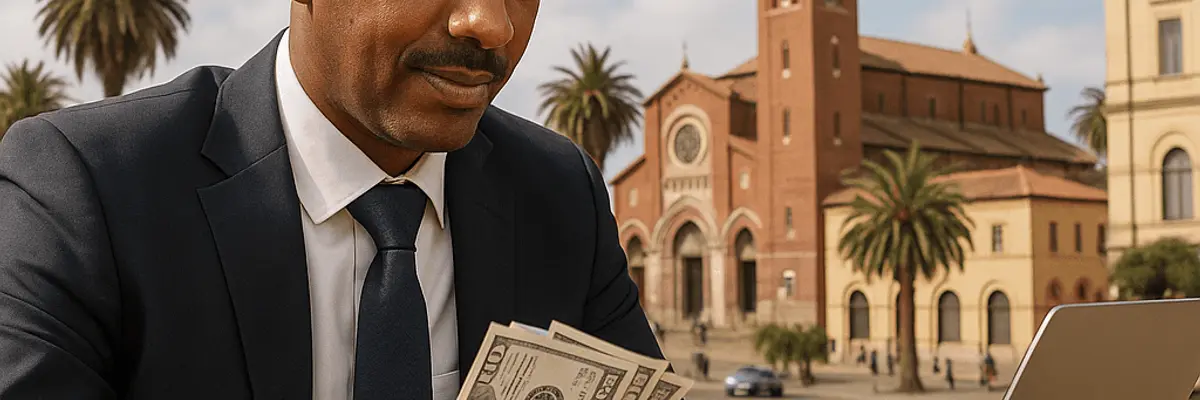 Illustration of business financing for the business owners in Asmara