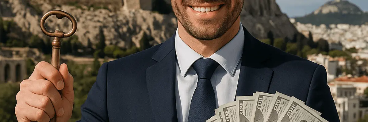 Illustration of business financing for the business owners in Athens