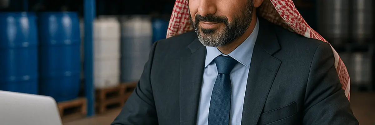 Illustration of business financing for the chemical distribution sector for the business owners in Baghdad