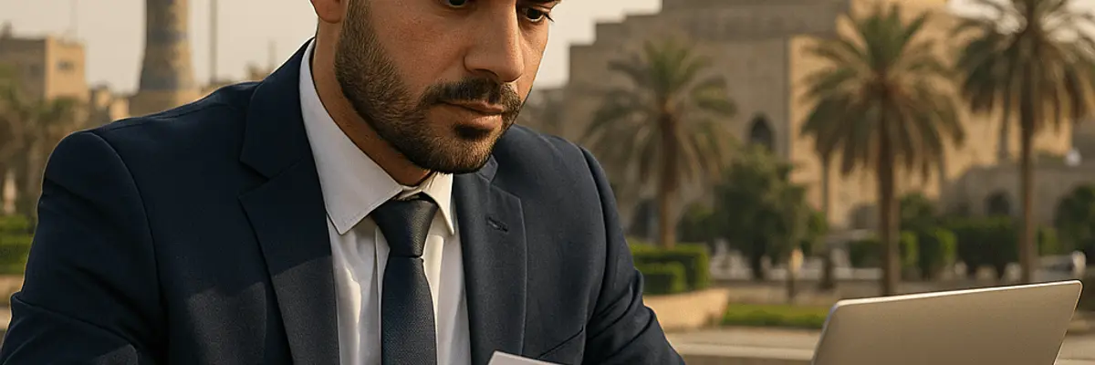 Illustration of business financing for the founders in Baghdad