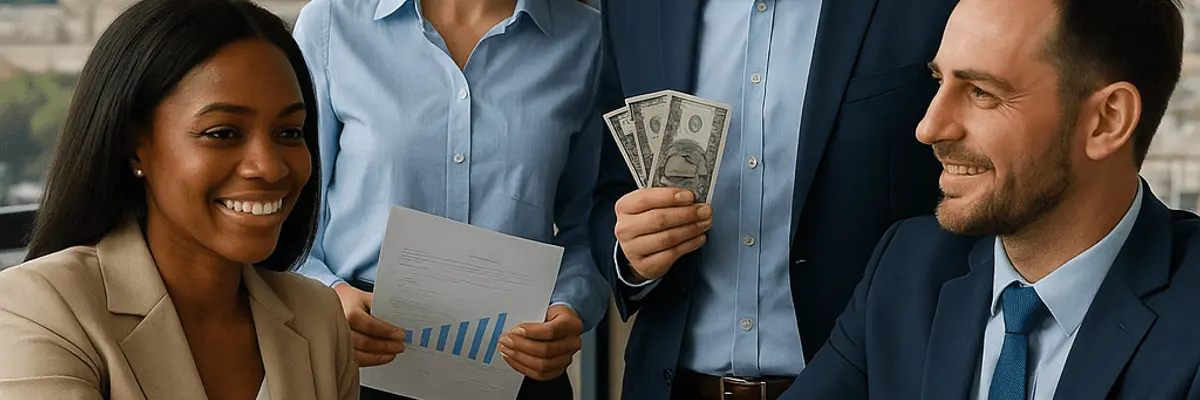 Illustration of business financing for the accounts payable team in Baku