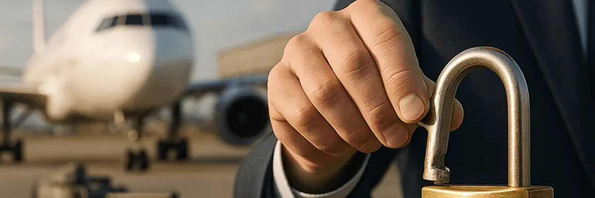 Illustration of business financing for the aerospace and defense sector for enterprise