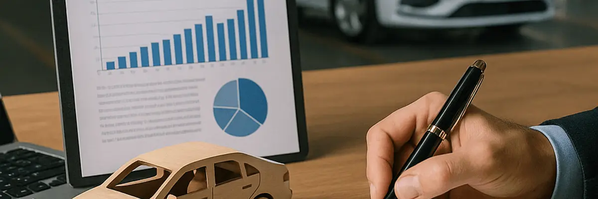 Illustration of business financing for the automotive sector for the internal audit department