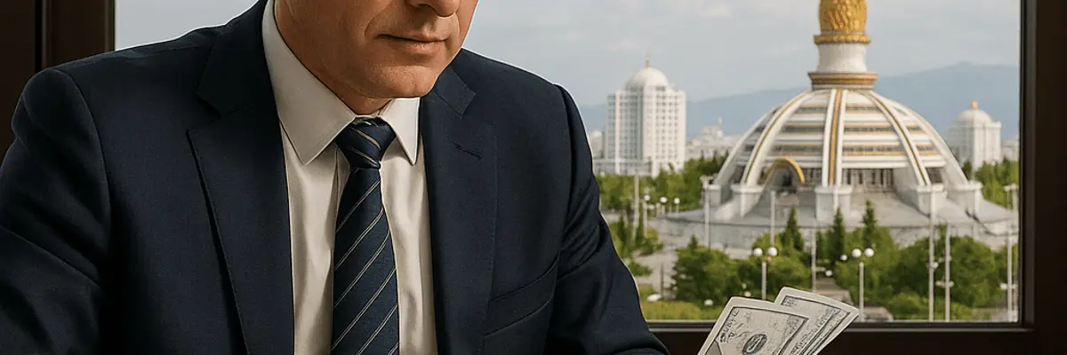Illustration of business financing for large businesses in Ashgabat