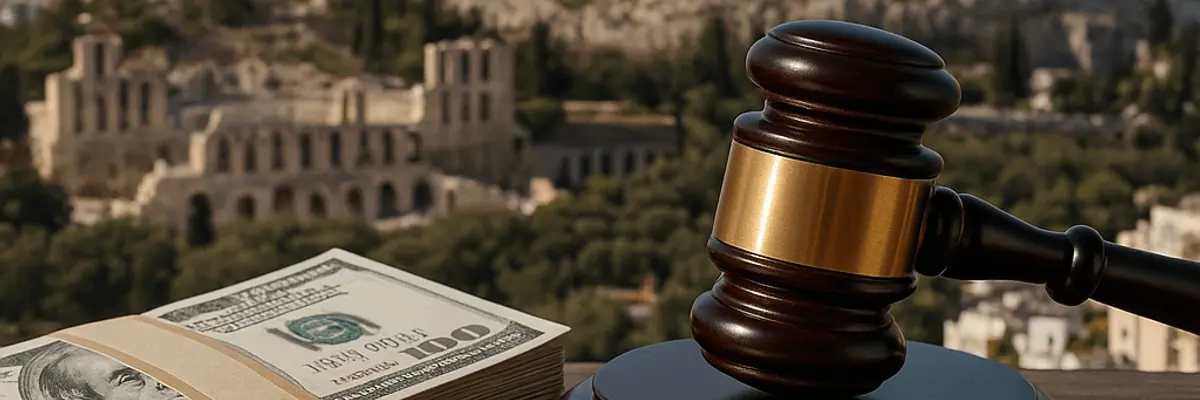 Illustration of business financing for large businesses in Athens