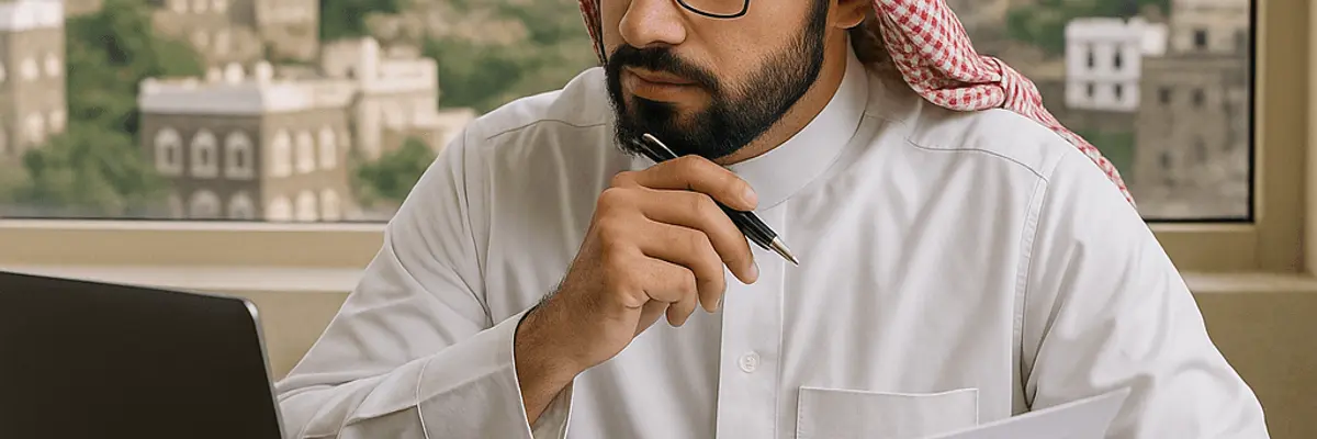Illustration of business financing for medium businesses in Abha