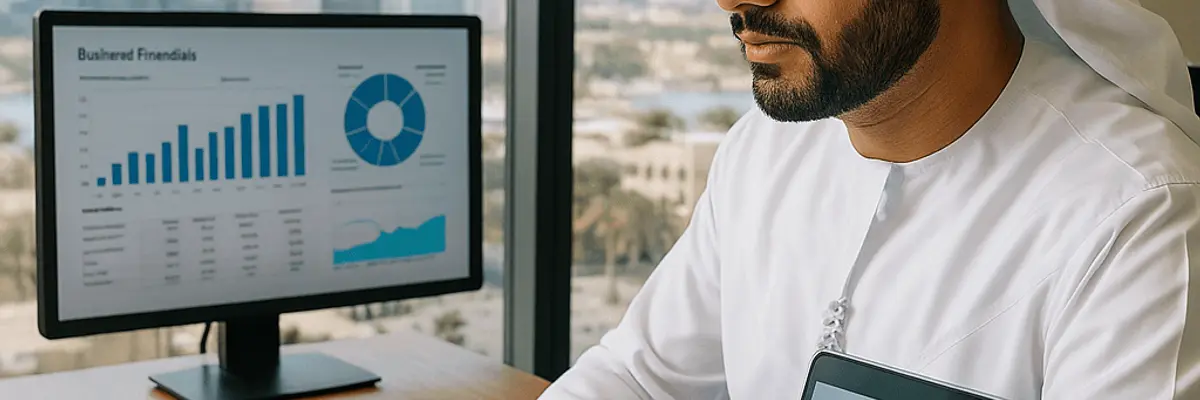 Illustration of business financing for the cloud services and hosting sector for medium businesses in Abu Dhabi