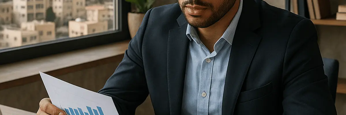 Illustration of business financing for medium businesses in Amman
