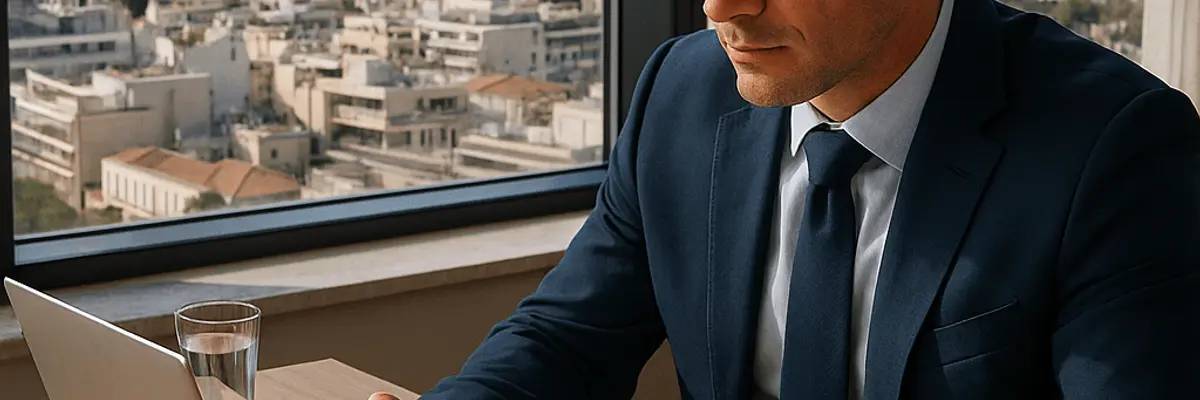 Illustration of business financing for medium businesses in Athens