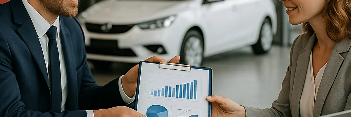 Illustration of business financing for the auto dealership supplies sector for medium businesses