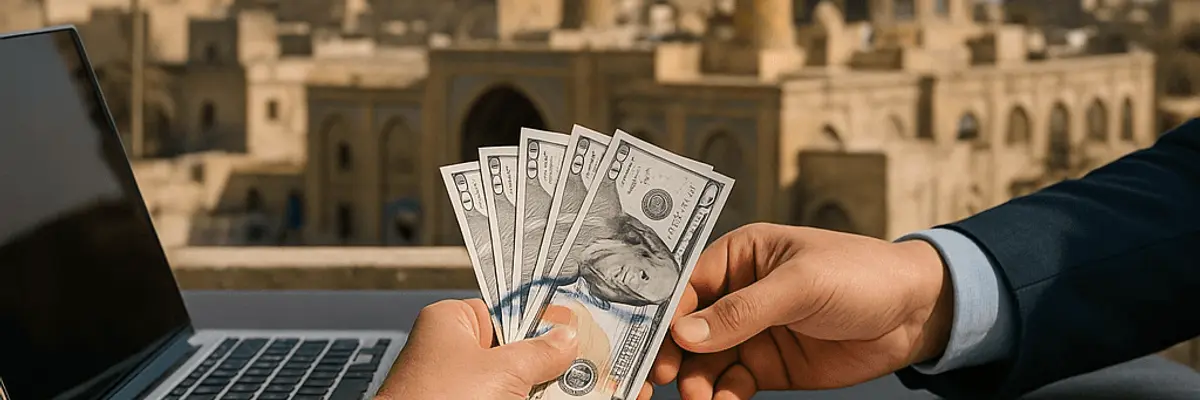 Illustration of business financing for medium businesses in Baghdad