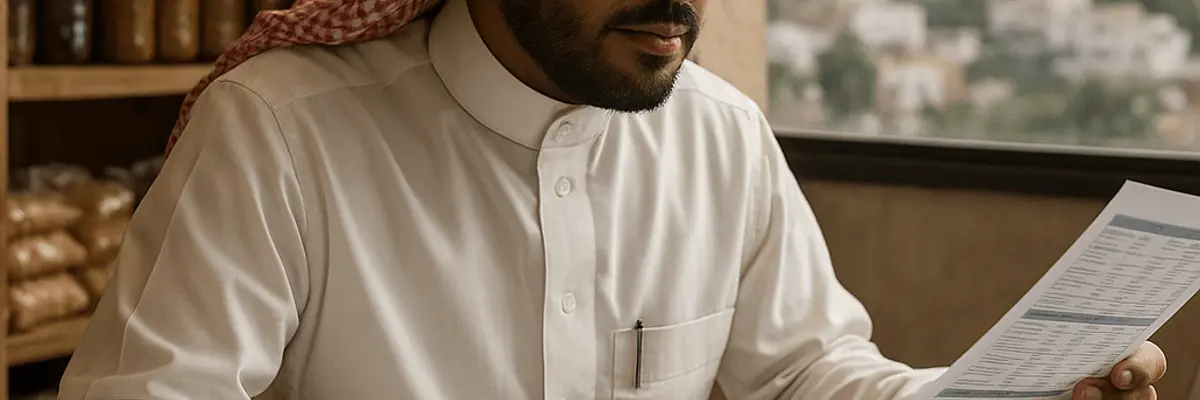 Illustration of business financing for the accounting and tax services sector for micro businesses in Abha
