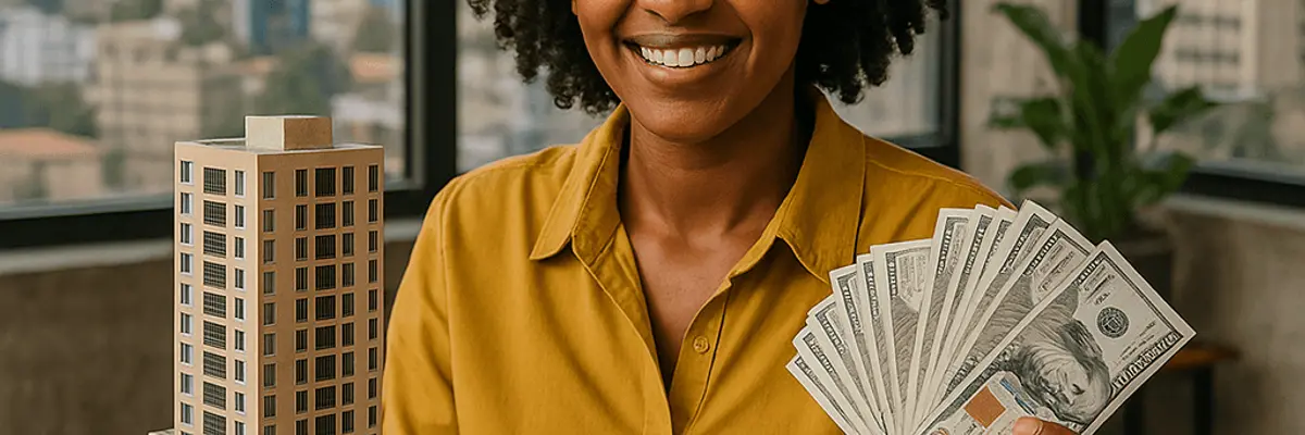 Illustration of business financing for the architecture firms sector for micro businesses for the payroll team in Addis Ababa