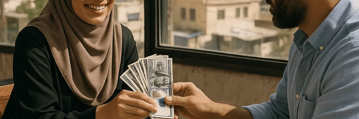 Illustration of business financing for micro businesses for the payroll team in Amman